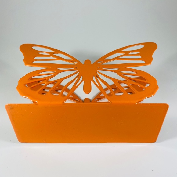 Super cute bright orange butterfly napkin holder - Picture 4 of 7